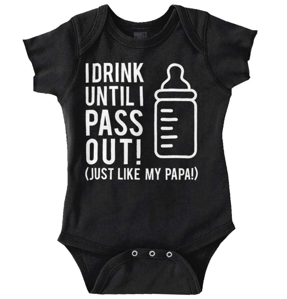 Drink Until I Pass Out Romper Bodysuit-Direct To Garment Print-Brisco Baby