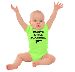 Daddy's Little Scoundrel Romper Bodysuit-Direct To Garment Print-Brisco Baby