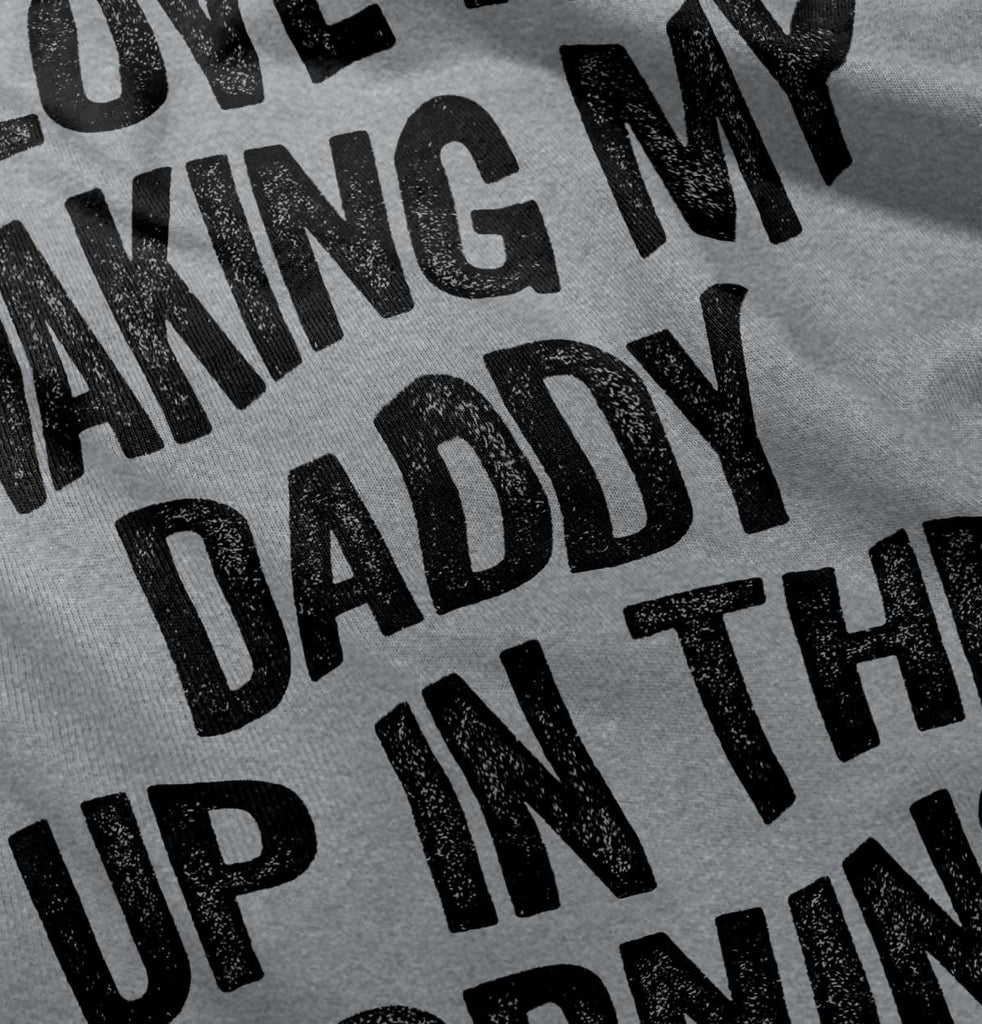 Waking Up Daddy Romper Bodysuit-Direct To Garment Print-Brisco Baby