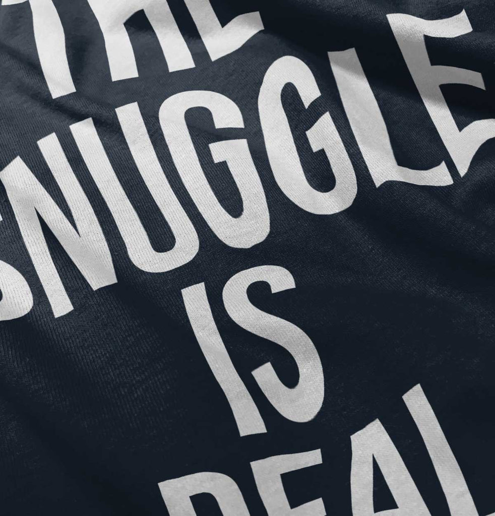 The Snuggle Is Real Romper Bodysuit-Direct To Garment Print-Brisco Baby