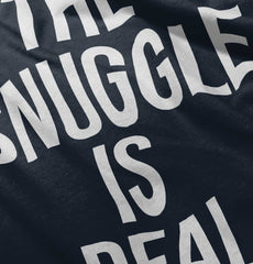 The Snuggle Is Real Romper Bodysuit-Direct To Garment Print-Brisco Baby