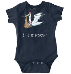 Stork Romper-Direct To Garment Print-Brisco Baby