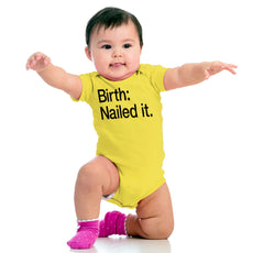 Nailed It Romper Bodysuit-Direct To Garment Print-Brisco Baby