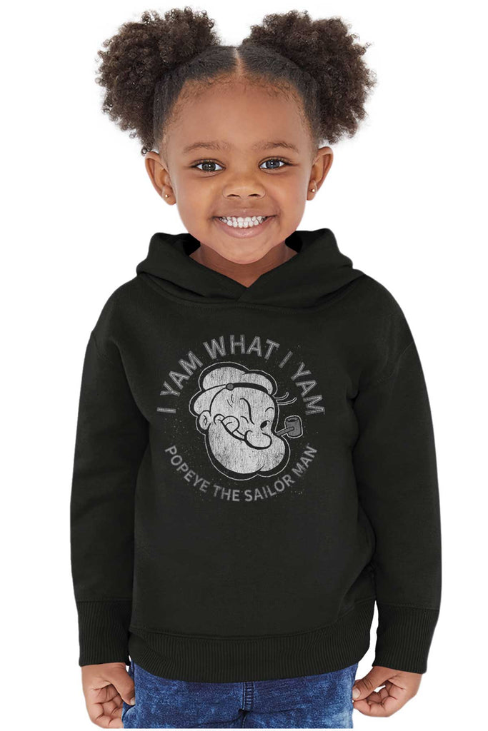 I Yam What I Yam Toddler Pullover Hoodie-Direct To Garment Print-Brisco Baby