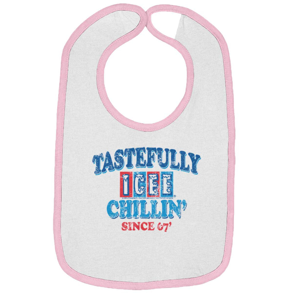 Chillin Since '67 Trimmed Colored Velcro Bib-Direct To Garment Print-Brisco Baby