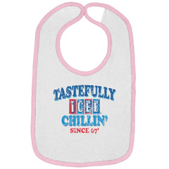Chillin Since '67 Trimmed Colored Velcro Bib-Direct To Garment Print-Brisco Baby
