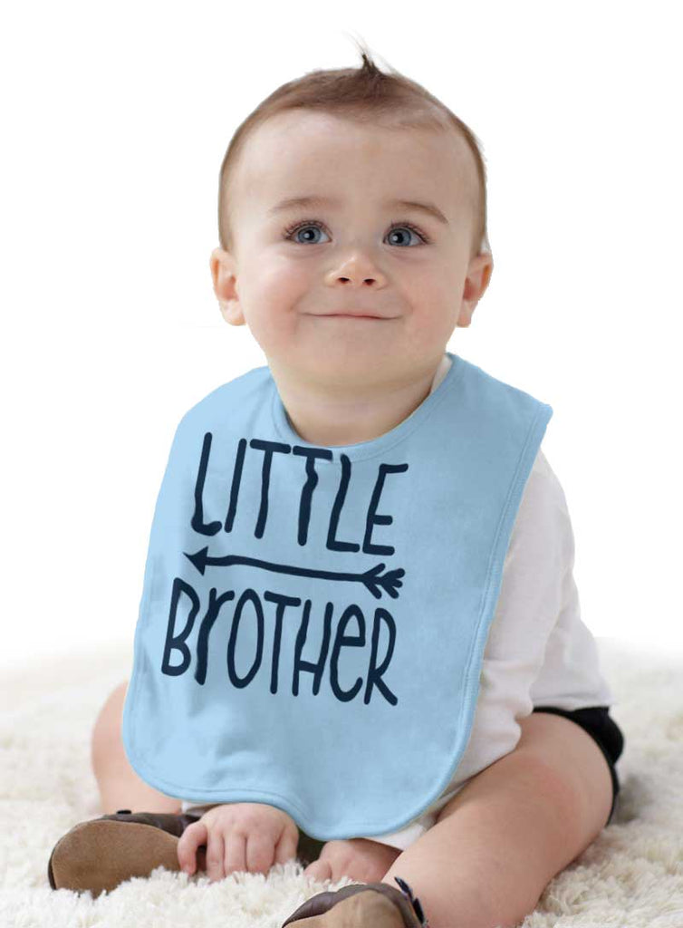 Little Brother Infant Baby Bib-Direct To Garment Print-Brisco Baby