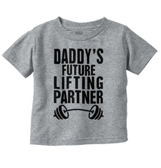 Lifting Partner Infant Toddler T Shirt-Direct To Garment Print-Brisco Baby