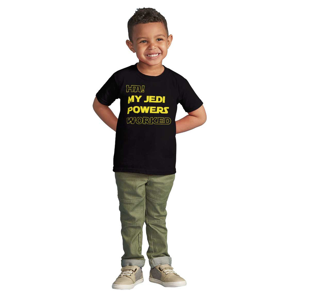 Jedi Powers Worked Infant Toddler T Shirt-Direct To Garment Print-Brisco Baby