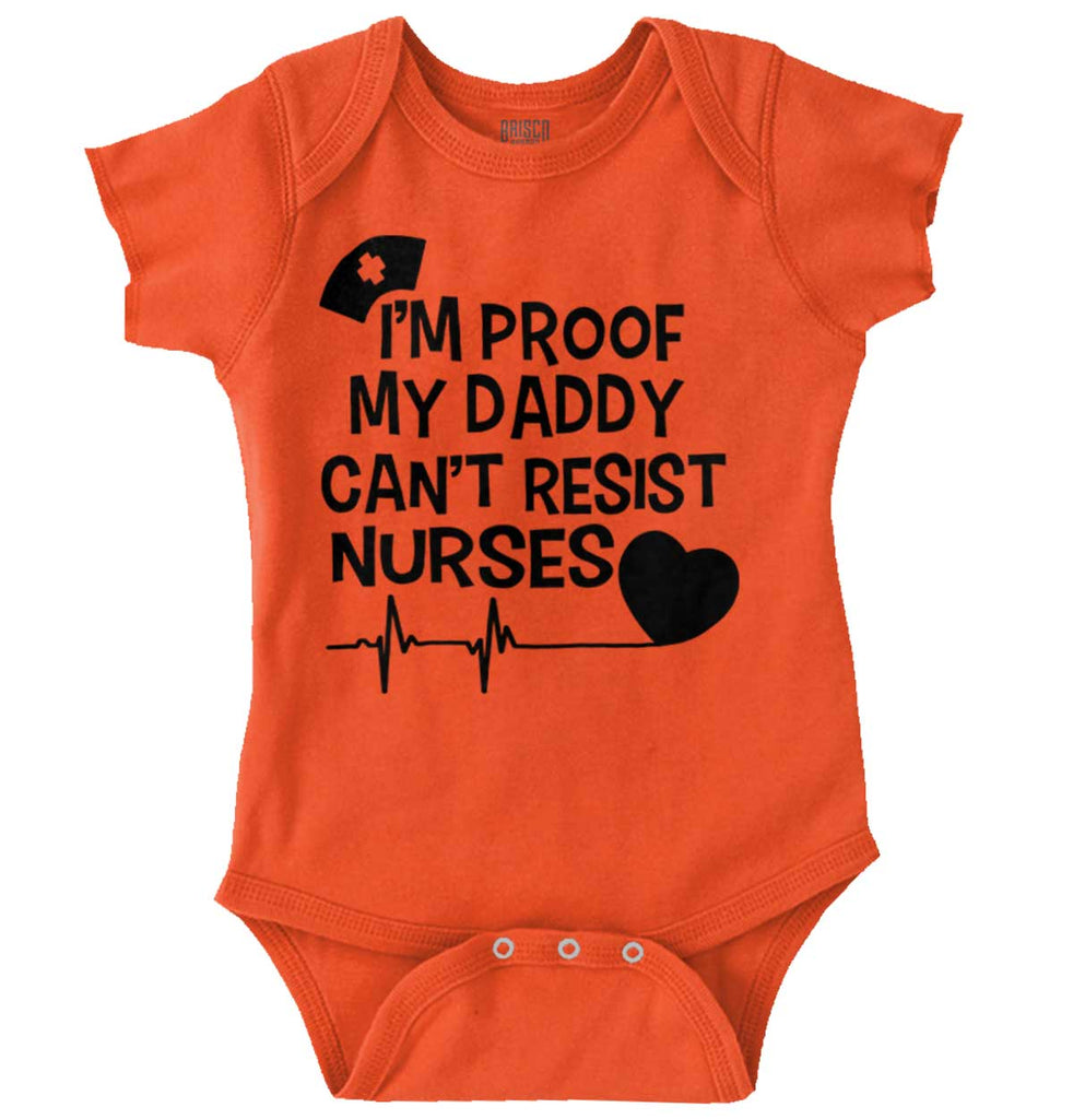 Can't Resist Nurses Romper Bodysuit-Direct To Garment Print-Brisco Baby