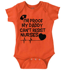 Can't Resist Nurses Romper Bodysuit-Direct To Garment Print-Brisco Baby