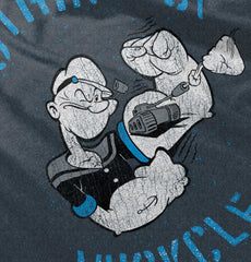 Nothing But Muscle Toddler Football Jersey Tee-Direct To Garment Print-Brisco Baby