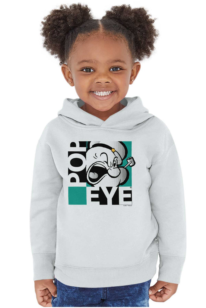 Popeye Pop Art Toddler Pullover Hoodie-Direct To Garment Print-Brisco Baby