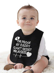Can't Resist Nurses Infant Baby Bib-Direct To Garment Print-Brisco Baby