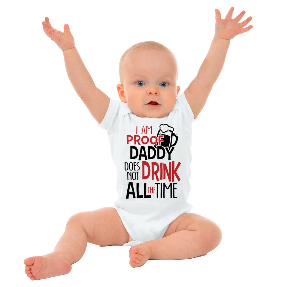 Drinking Dad Romper Bodysuit-Direct To Garment Print-Brisco Baby