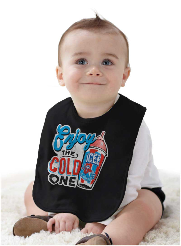 Enjoy The Cold One Infant Baby Bib-Direct To Garment Print-Brisco Baby