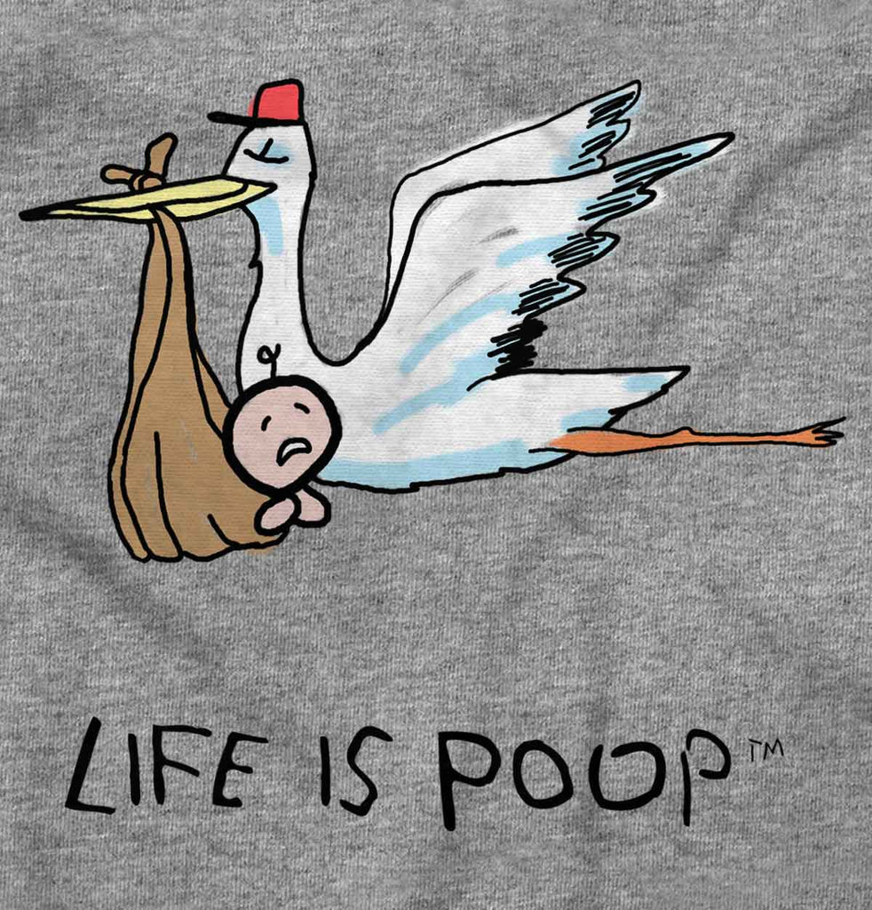 Stork Infant Toddler T Shirt-Direct To Garment Print-Brisco Baby