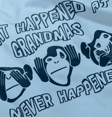 Happens At Grandmas Infant Baby Bib-Direct To Garment Print-Brisco Baby