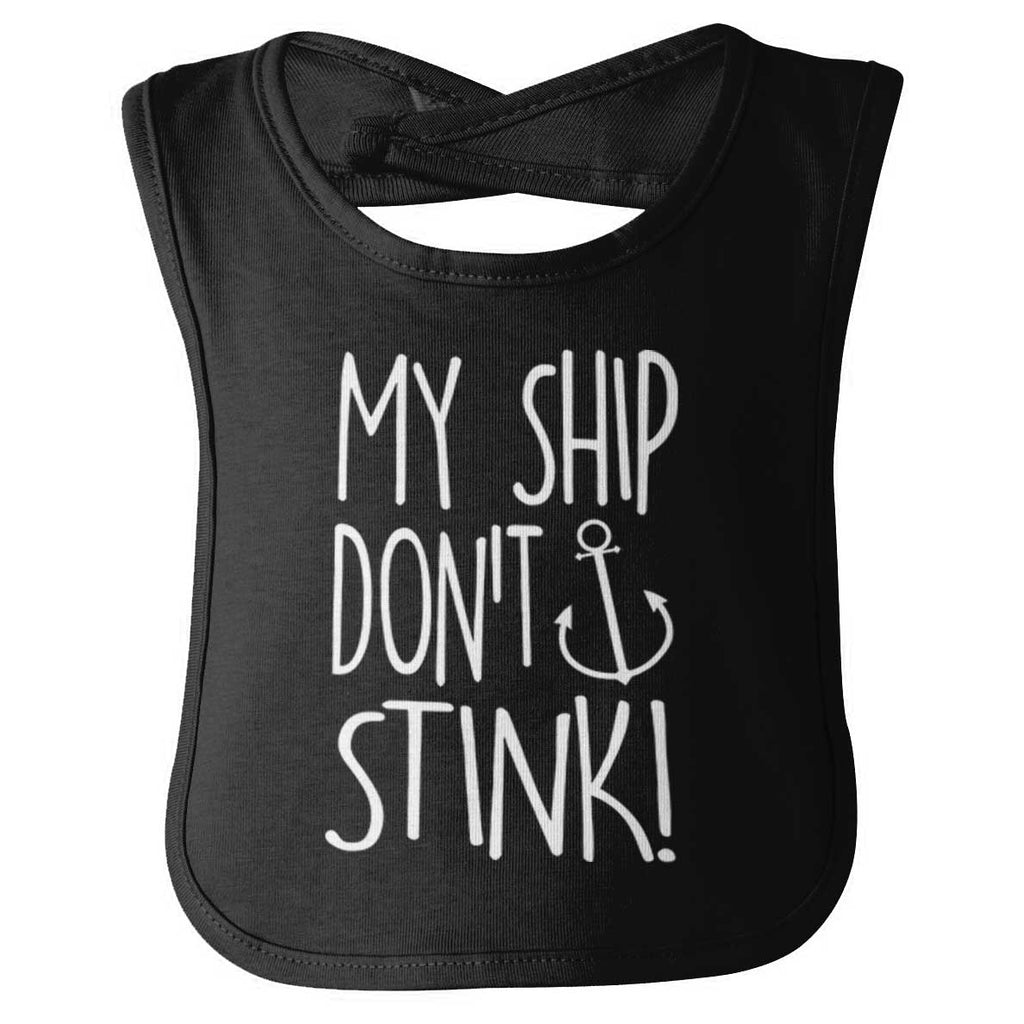 Ship Don't Stink Infant Baby Bib-Direct To Garment Print-Brisco Baby