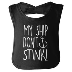 Ship Don't Stink Infant Baby Bib-Direct To Garment Print-Brisco Baby