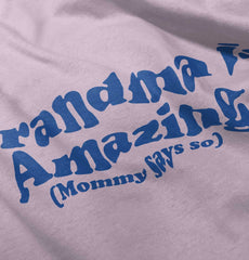 Grandma Amazing Infant Toddler T Shirt-Direct To Garment Print-Brisco Baby