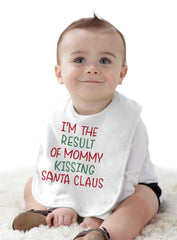 Result Of Mommy Santa Infant Baby Bib-Direct To Garment Print-Brisco Baby