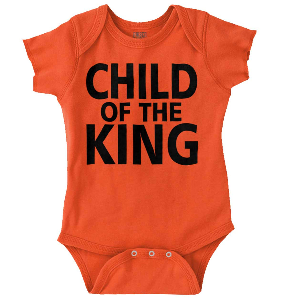 Child Of The King Romper Bodysuit-Direct To Garment Print-Brisco Baby