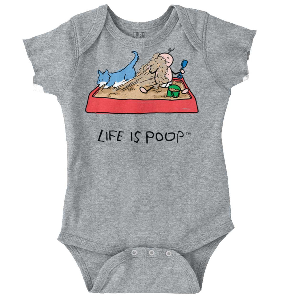 Dog Sandbox Romper Bodysuit-Direct To Garment Print-Brisco Baby