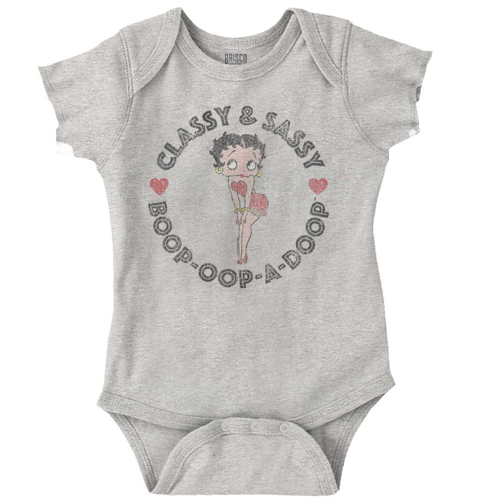Classy Boop Romper Bodysuit-Direct To Garment Print-Brisco Baby