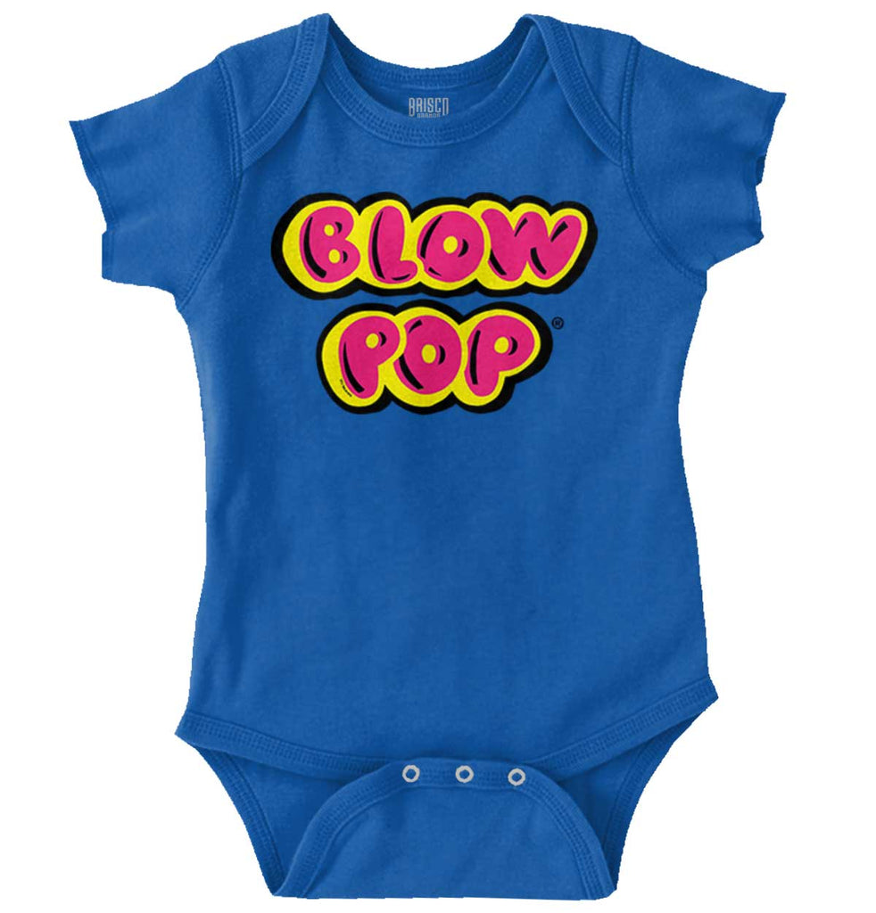 Blow Pop Logo Romper Bodysuit-Direct To Garment Print-Brisco Baby