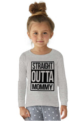 Straight Outta Mommy Solid Baby Pajama Top-Direct To Garment Print-Brisco Baby