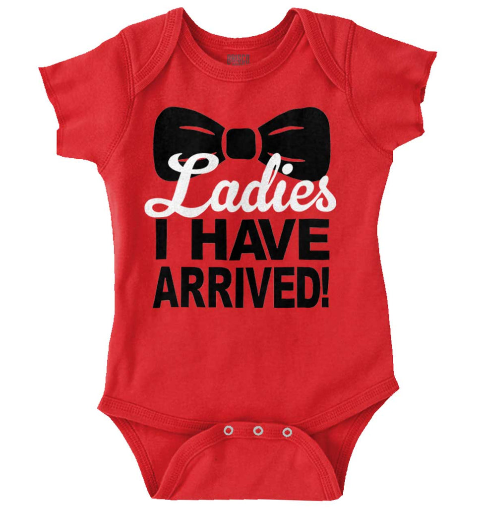 Ladies Bow Tie Romper Bodysuit-Direct To Garment Print-Brisco Baby