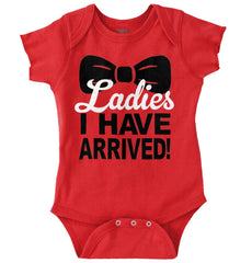 Ladies Bow Tie Romper Bodysuit-Direct To Garment Print-Brisco Baby