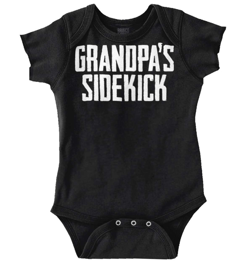 Grandpa's Sidekick Romper Bodysuit-Direct To Garment Print-Brisco Baby