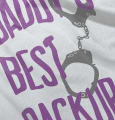 Daddy's Best Backup Solid Baby Infant Dress-Direct To Garment Print-Brisco Baby