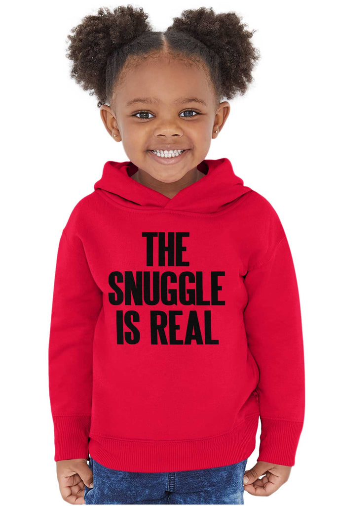 Snuggle Is Real Toddler Pullover Hoodie-Direct To Garment Print-Brisco Baby