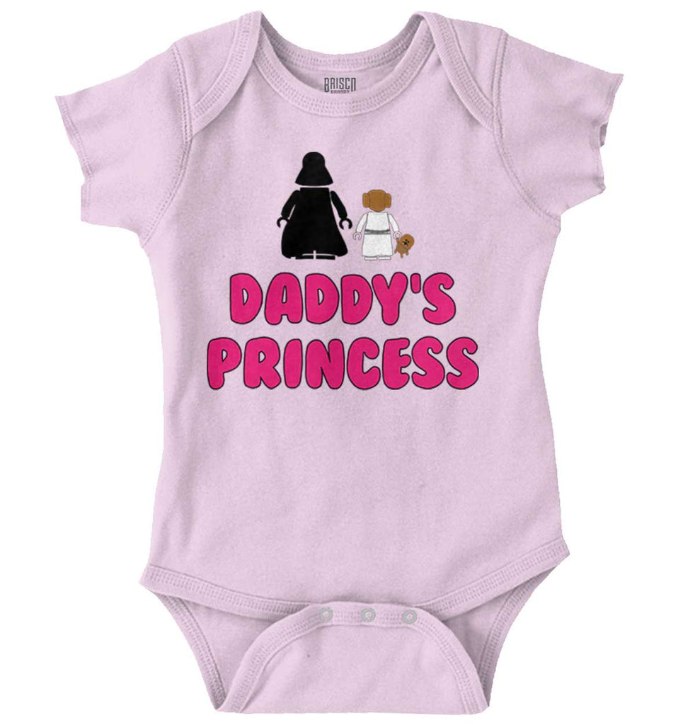 Daddy's Princess Romper Bodysuit-Direct To Garment Print-Brisco Baby