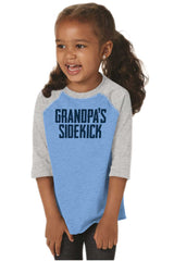Grandpa's Sidekick Toddler Baseball-Direct To Garment Print-Brisco Baby