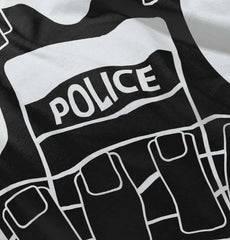 Police Vest Romper Bodysuit-Direct To Garment Print-Brisco Baby