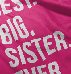 Best Big Sister Ever Romper Bodysuit-Direct To Garment Print-Brisco Baby