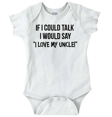 I Love My Uncle Toddler Romper Bodysuit-Direct To Garment Print-Brisco Baby