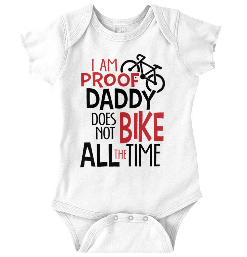 Biker Dad Romper Bodysuit-Direct To Garment Print-Brisco Baby