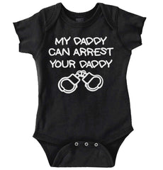 Arrest Your Daddy Romper Bodysuit-Direct To Garment Print-Brisco Baby