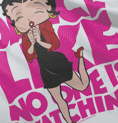 Dancing Betty Toddler Football Jersey Tee-Direct To Garment Print-Brisco Baby