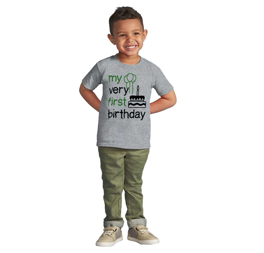 Very First Birthday Infant Toddler T Shirt-Direct To Garment Print-Brisco Baby