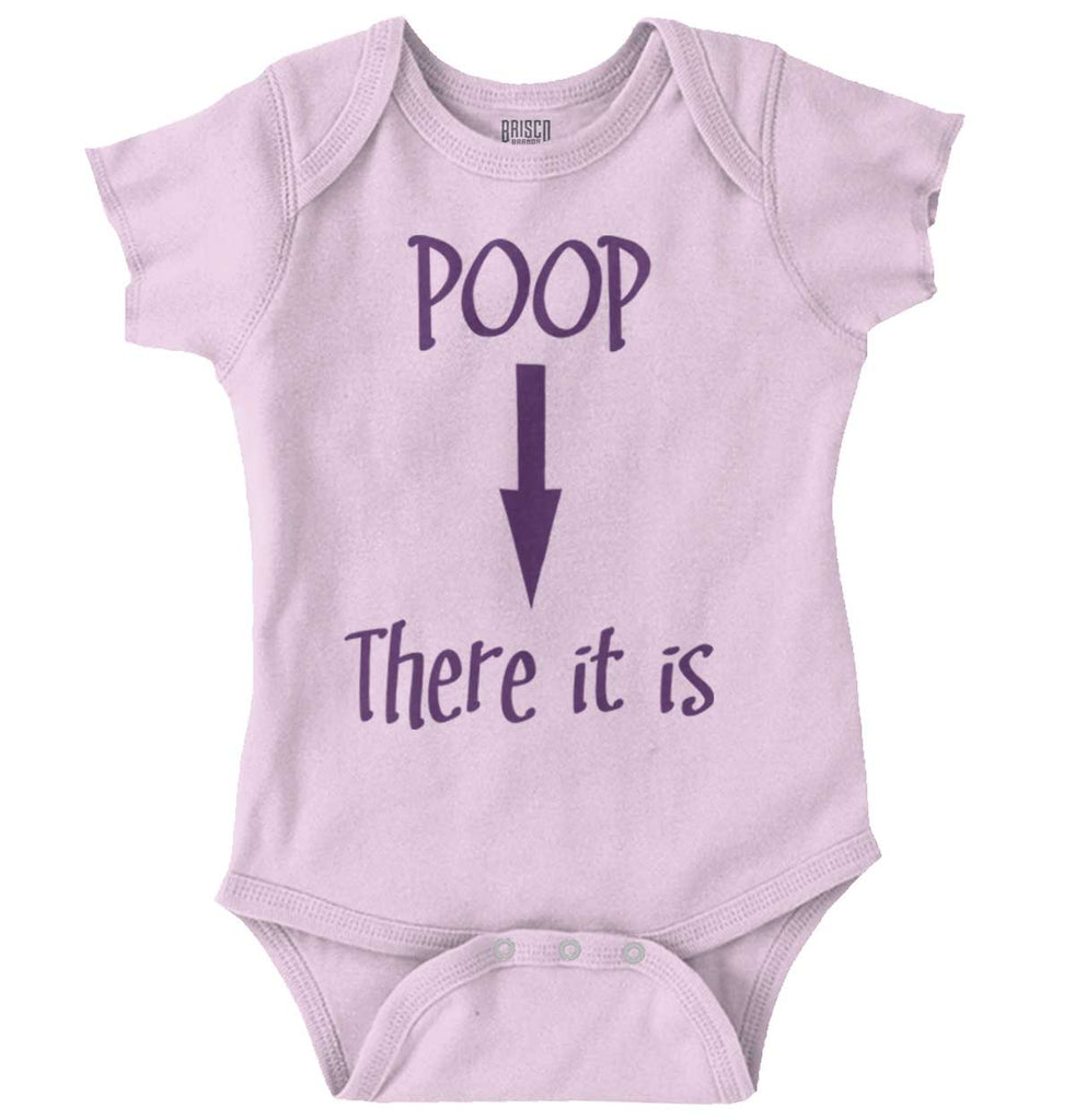 Poop There It Is Romper Bodysuit-Direct To Garment Print-Brisco Baby