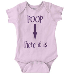 Poop There It Is Romper Bodysuit-Direct To Garment Print-Brisco Baby