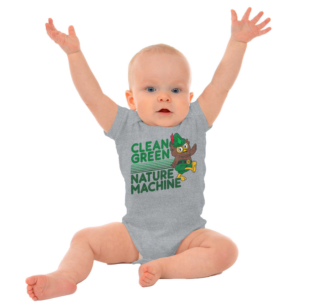 Clean Green Romper Bodysuit-Direct To Garment Print-Brisco Baby