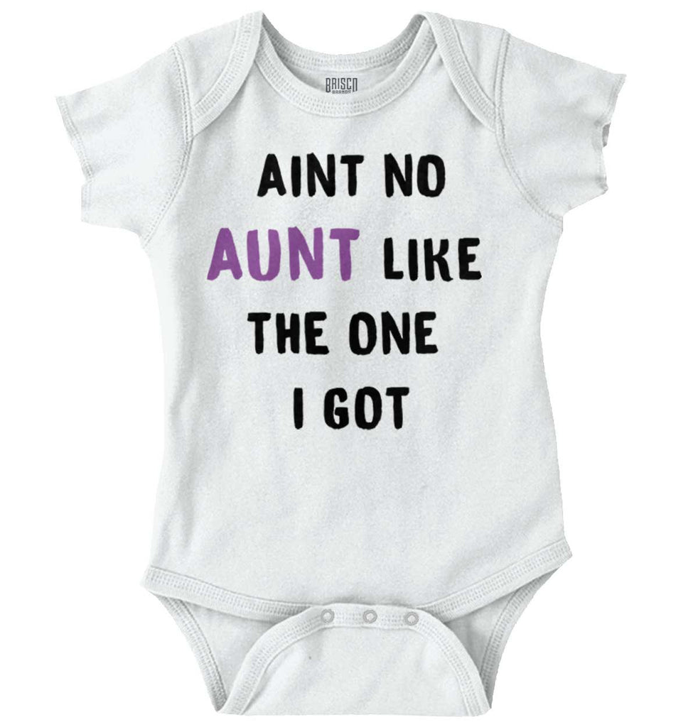 Aint No Aunt Romper Bodysuit-Direct To Garment Print-Brisco Baby