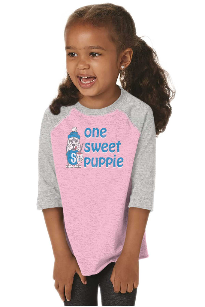 Sweet Puppie Toddler Baseball-Direct To Garment Print-Brisco Baby